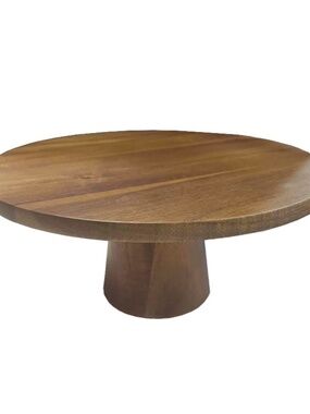 NEW LASTING SMILES Acacia Wood Cake Stand